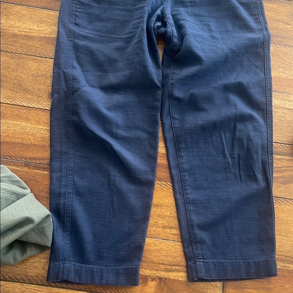 J Crew factory Cotton Camp Pants Green Blue size 28P - Picture 12 of 16